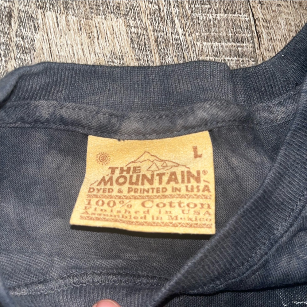 Vintage The Mountain Dragon T-Shirt Mens L Black‎ Tie Dye Fantasy Y2K 2002 - Picture 5 of 6